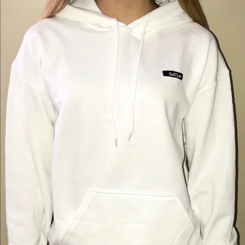 White SelfLuv Sweatshirt